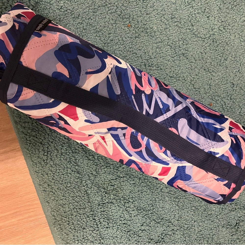 Simply Southern Pink and Blue Patterned blanket/tote